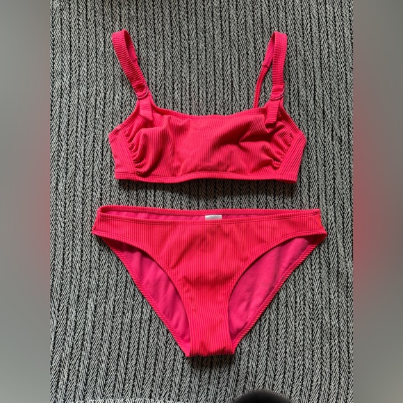 Pink Stripe Bikini - Picture 1 of 6